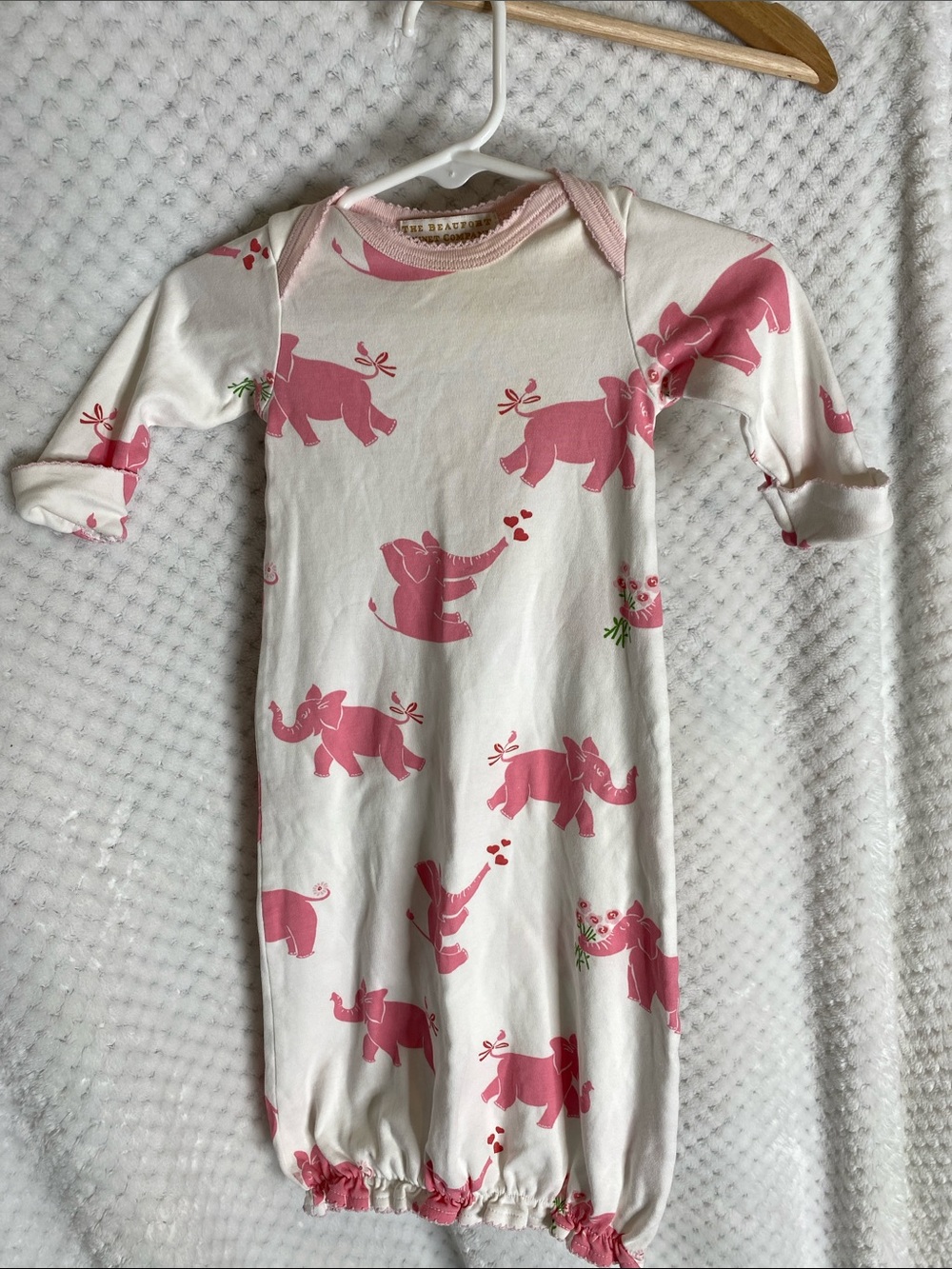 The Beaufort Bonnet Company Pink Elephant Sleep Gown